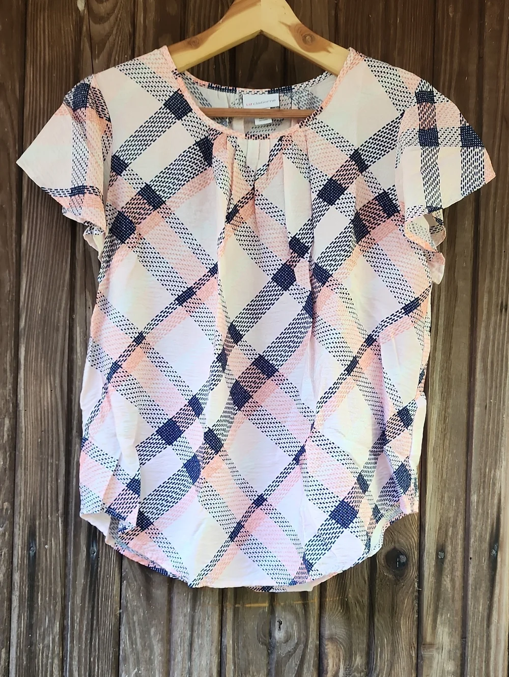 Liz Claiborne Ladies Short Sleeve Blouse - Picture 1 of 6